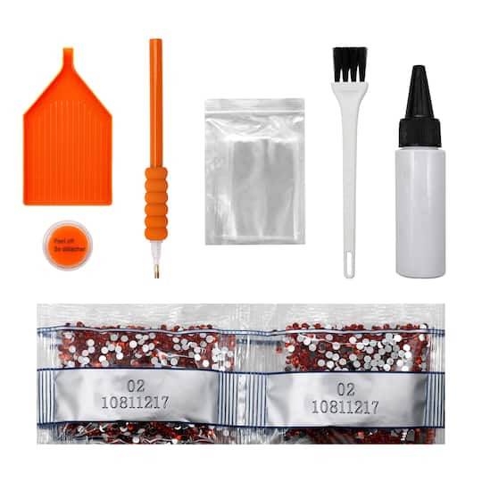 5.5" Pumpkin 3D LED Diamond Art Kit by Make Market®